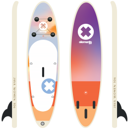 Stand up paddle Elements Gear JAVA 106 women allround viola/arancio multicolor