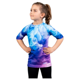 Maglietta sportiva per bambini Drexiss All Mist Violet Coolmax blu/viola