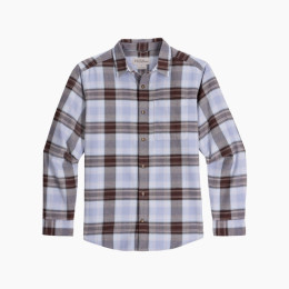 Camicia da uomo Royal Robins Lieback Organic Cotton Flannel L/S blu/rosso Shasta Blue Oak Pld