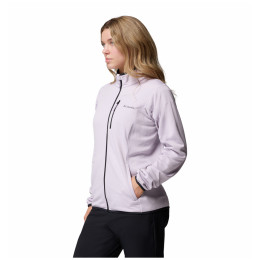 Felpa da donna Columbia Essential Hike™ Grid Fleece Full Zip viola Lavender Pearl, Black