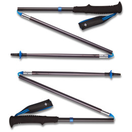 Bastoncini da trekking Black Diamond Distance Z Poles nero/blu Pewter