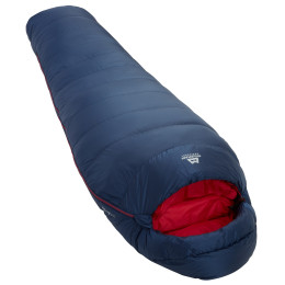 Sacco a pelo in piuma Mountain Equipment Helium 250 Wmns Long blu Medieval Blue