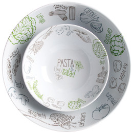 Set di ciotole Brunner Pasta&Salad Bowl Set bianco