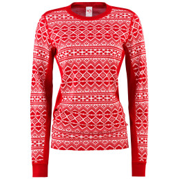 Maglietta da donna Kari Traa Hjerte Ls rosso/bianco Heart