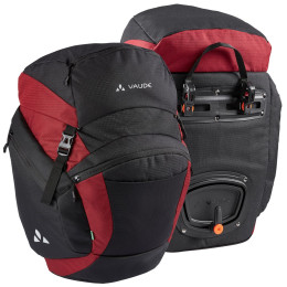 Borsa da bicicletta Vaude OnTour Back nero/rosso black/carmine