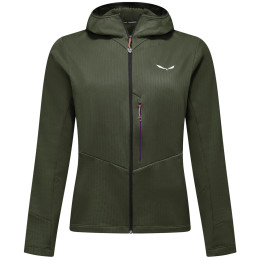 Felpa tecnica da donna Salewa Pedroc Pl 3 Hd Jacket W verde dark olive