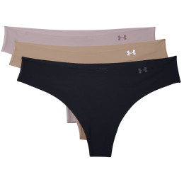 Mutande da donna Under Armour PS Thong 3 Pack rosa chiaro Black / Nude / Dash Pink