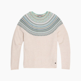 Maglione da donna Royal Robins Westlands Fairisle Crew beige Chalk Htr Manzanita Pt