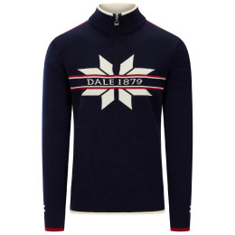 Maglione da uomo Dale of Norway Nåle Masc. Sweater blu scuro/bianco Marine Offwhite