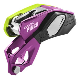 Assicuratore con sistema frenante Edelrid Pinch (violet-oasis)