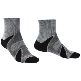 Calzini da uomo Bridgedale Trailsport LW MC Ankle nero/argento Silver/Black