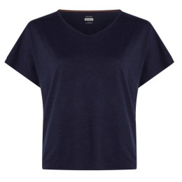 Maglietta sportiva da donna Icebreaker Women Mer 150 Lodge SS Tee blu scuro Midnight Navy