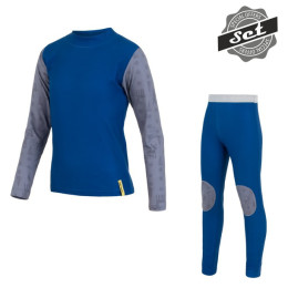 Set per bambini Sensor Flow Set triko + spodky blu Blue/Reindeer