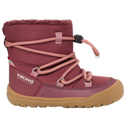 Stivali invernali per bambini Viking Outdoor Footwear Birch Barefoot Warm WP Pull-on Wine