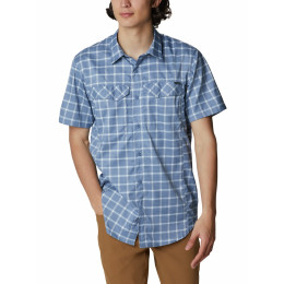 Camicia da uomo Columbia Silver Ridge Lite Plaid SS azzurro BluestoneSmallGrid