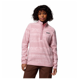 Felpa da donna Columbia Benton Springs™ Printed Half Snap rosa Eraser Pink Deschutes Days