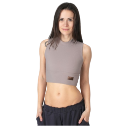 Canotta da donna Drexiss Feel Coffee marrone