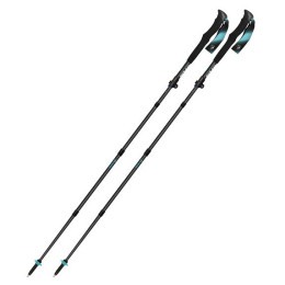 Bastoncini da trekking Fizan Ultrax Carbon nero/blu light blue
