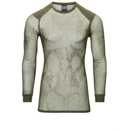 Camicia da uomo Brynje of Norway Tactical Wool Thermo Shirt w/inlay verde Olive Green