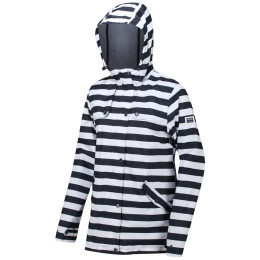 Giacca da donna Regatta Bertille nero/bianco NavyStripe
