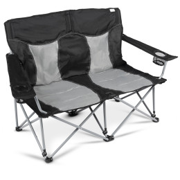 Poltrona Kampa Lofa Double nero/grigio Fog