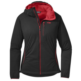 Giacca da donna Outdoor Research Ascendant Hoody nero Black/Flame