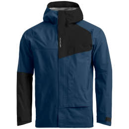 Giacca da uomo Ortovox Seceda 3L Jacket M blu scuro Deep Ocean