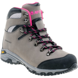 Scarpe da donna Hi-Tec Sajama Mid WP Wo´S grigio Gray/LightFuchsia/Black