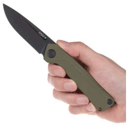 Coltello chiudubile Acta non verba Z200 BB DLC/G10 verde/nero DLC/Olive