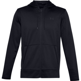 Felpa da uomo Under Armour Fleece FZ Hoodie nero Black//Black