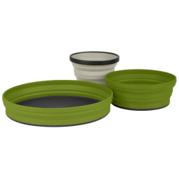 Set di ciotole Sea to Summit X-Set: 3-Pce grigio/verde Olive/Sand