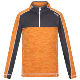 Felpa da bambino Regatta Hewley arancione Orange Pepper/Seal Grey