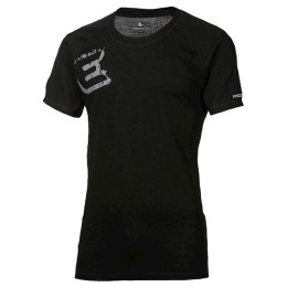 Maglietta funzionale da uomo Progress Progress NKR Print "E" potisk nero Black