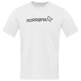 Maglietta da uomo Norrona 29 cotton Norrøna viking T-shirt bianco Pure White