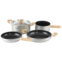 Set di stoviglie Outwell Feast Ceramic Set XL argento Black & Grey