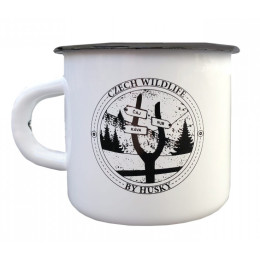 Tazza Husky 400 ml plechový bianco/nero Signpost