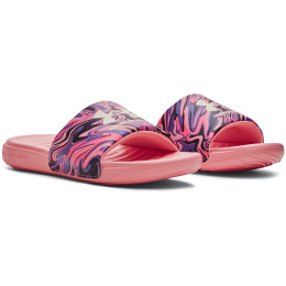 Pantofole da donna Under Armour W Ansa Graphic rosa Posh Pink / Posh Pink / Ivory