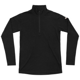 Maglietta sportiva da donna Devold Breeze Plus Merino 200 Zip Neck Wmn nero BLACK
