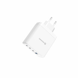 Adattatore Swissten GaN 2X USB-C 100W + 1X USB-C 20W + 1X USB-A 30W