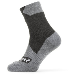 Calzini impermeabili SealSkinz WP All Weather Ankle nero/grigio Black/GreyMarl