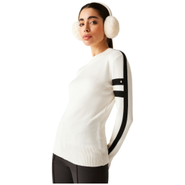 Felpa da donna Dare 2b Diamant Midlayer bianco/nero Egret/Black