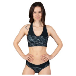 Reggiseno sportivo Drexiss Diamond Beach Black nero/bianco