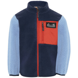 Felpa da bambino Didriksons Anten Kids Fullzip 2 Winter Blue blu Winter Blue