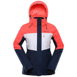 Giacca invernale da donna Alpine Pro Sardara 5 rosa/bianco