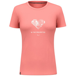 Maglietta da donna Salewa Pure Heart Dry W T-Shirt rosa 6350 - lantana pink