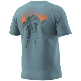 Maglietta da uomo Dynafit Back Graphic Co T-Shirt M blu 3161 - smoke blue/APPROACH