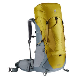 Zaino Deuter Aircontact Lite 50+10 grigio/giallo TourmericTeal
