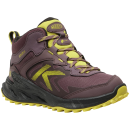 Scarpe da bambino Keen Zionic Mid Wp Youth rosso huckleberry/mango mint