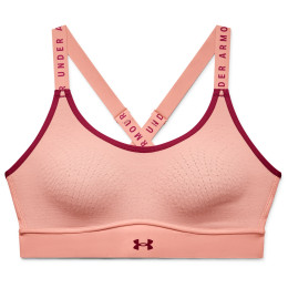 Reggiseno sportivo Under Armour Infinity Mid Bra rosa Pink Sands / Pink Sands / Black Rose