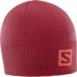 Berretto Salomon Logo Beanie rosso BikingRed